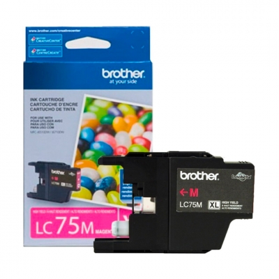 Cartucho De Tinta Brother Original Magenta. Lc75M