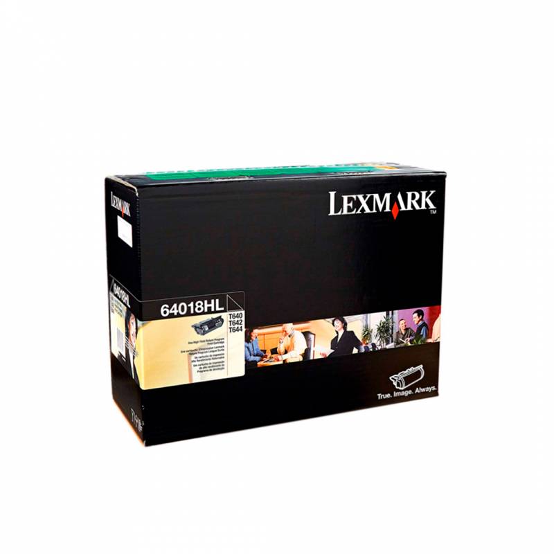 Toner Original Lexmark 64018Hl Negro. Rendimiento 21.000 Copias.