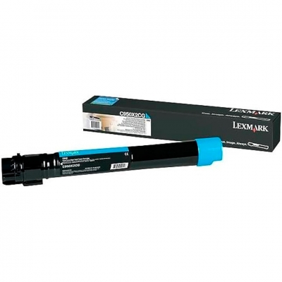 Toner Original Lexmark C950X2Cg Cyan. Rendimiento 22.000 Copias. Alto Rendimiento.