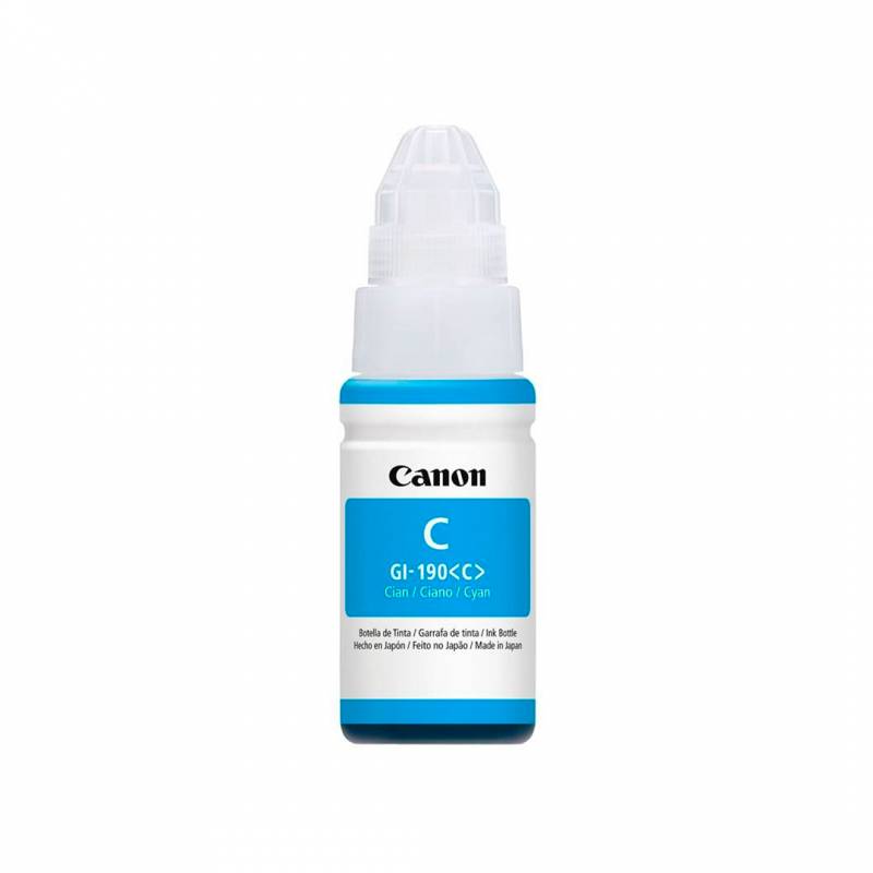 Botella De Tinta Canon Original Gi190C Cyan