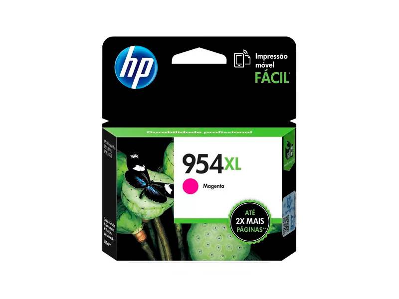 Cartucho De Tinta Original Hp 954Xl Magenta.  L0S65Al (954Xl) Rendimiento 1.600 Copias.