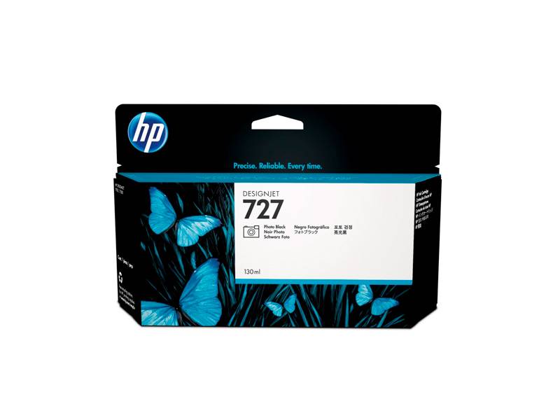 Cartucho De Tinta Original Hp B3P23A (727) Negro Foto. Rendimiento 130Ml.