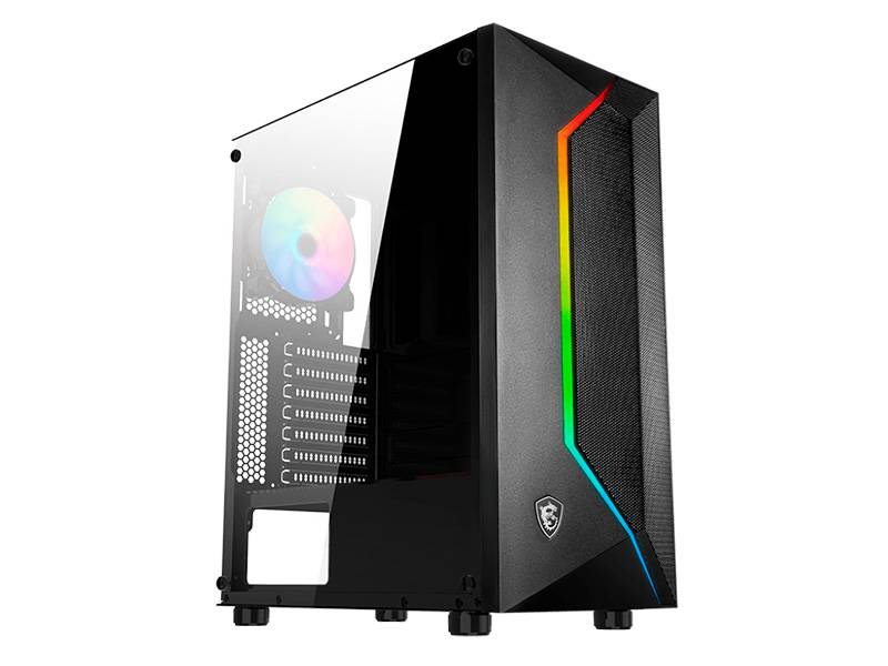 Gabinete Msi Mag Vampiric 100R- Mid Tower - Atx Negro.