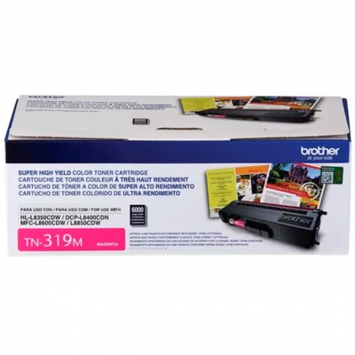 Toner Brother Original Tn319M Magenta. Rendimiento 6.000 Copias.