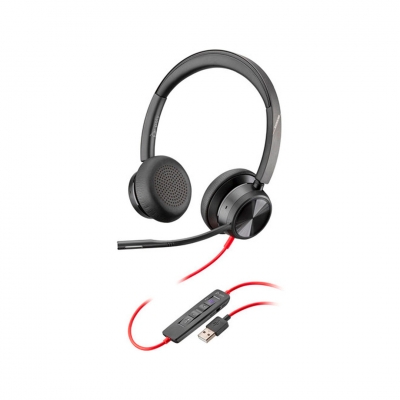 Auriculares Poly Blackwire 3320 Usb-C. Stereo Microsoft Teams Certified Usb-C Headset +Usb-C/A Adapter