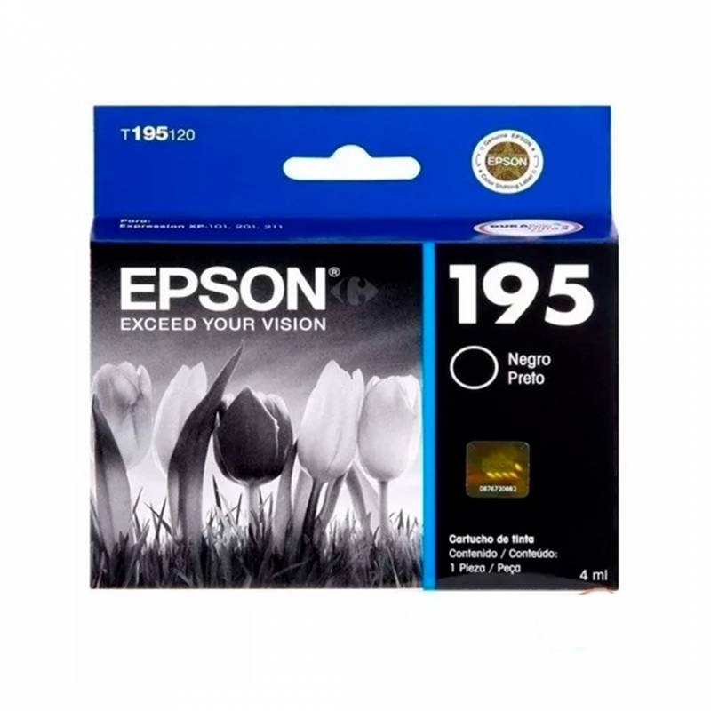 Cartucho De Tinta Epson Original T195120 Negro
