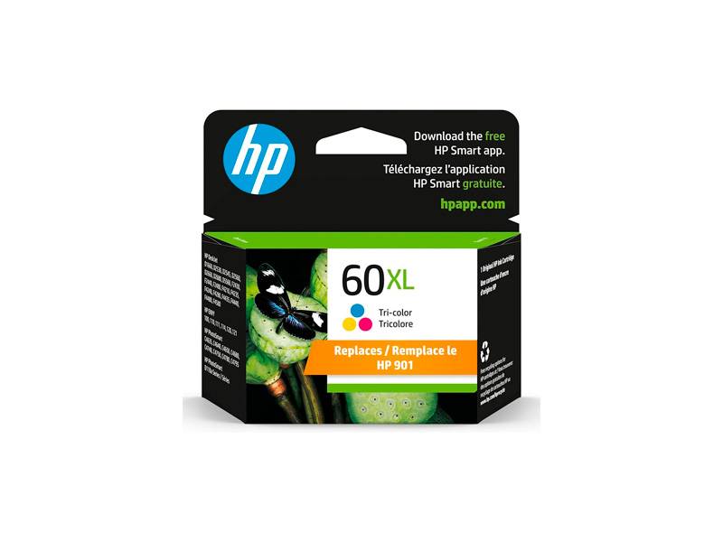 Cartucho De Tinta Original Hp  Tricolor. Cc644Wl (60Xl) Rendimiento Hasta 440 Copias