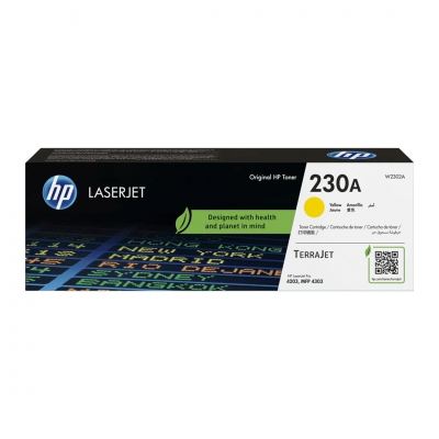 Toner Original Hp W2302A (230A) Amarillo. Rendimiento 1.800 Copias.