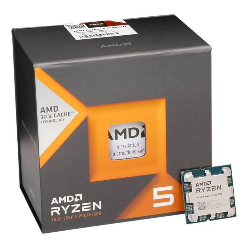 Procesador Amd Ryzen 5 7600X3D 6C/12T 4.1Ghz 4.7Ghz 96Mb Am5