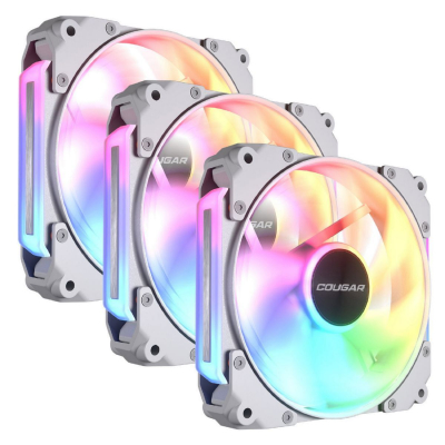 Ventilador Apolar 120 Argb 3Mapr12A3.0002 Cougar Pack X3 Blanco.