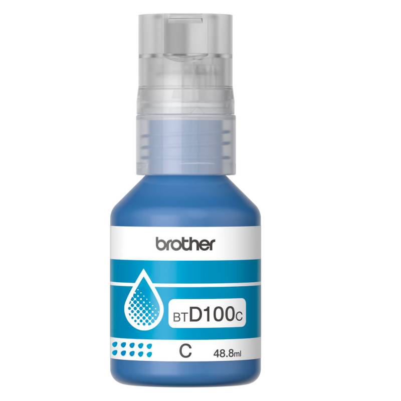 Botella Brother Original D100C Cyan