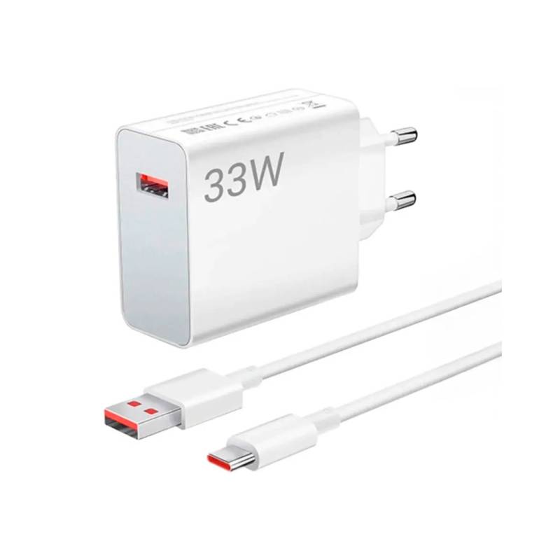 Cargador De Pared Bhr9956Eu Xiaomi 33W Usb-A White