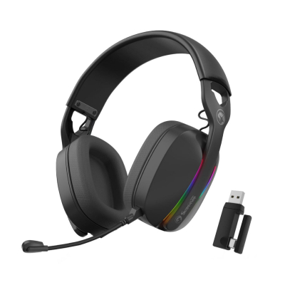 Auricular Hg9086W Hg9086W-Bk Marvo 7.1 Inalámbrico Rgb Negro