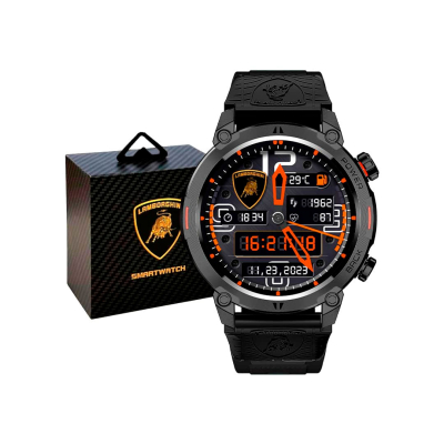 Smartwatch Lamborghini Aventador Ultimae Nero Nemesis Bluetooth