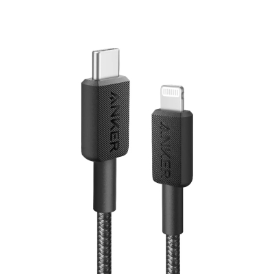 Cable Anker 322 Usb-C A Lightning 0.9M Trenzado Negro (A81B5H11)