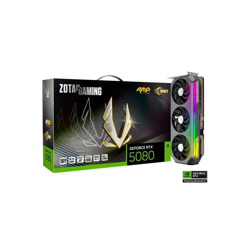 Tarjeta De Video Zotac Geforce Nvidia Rtx 5080 16Gb Gddr7