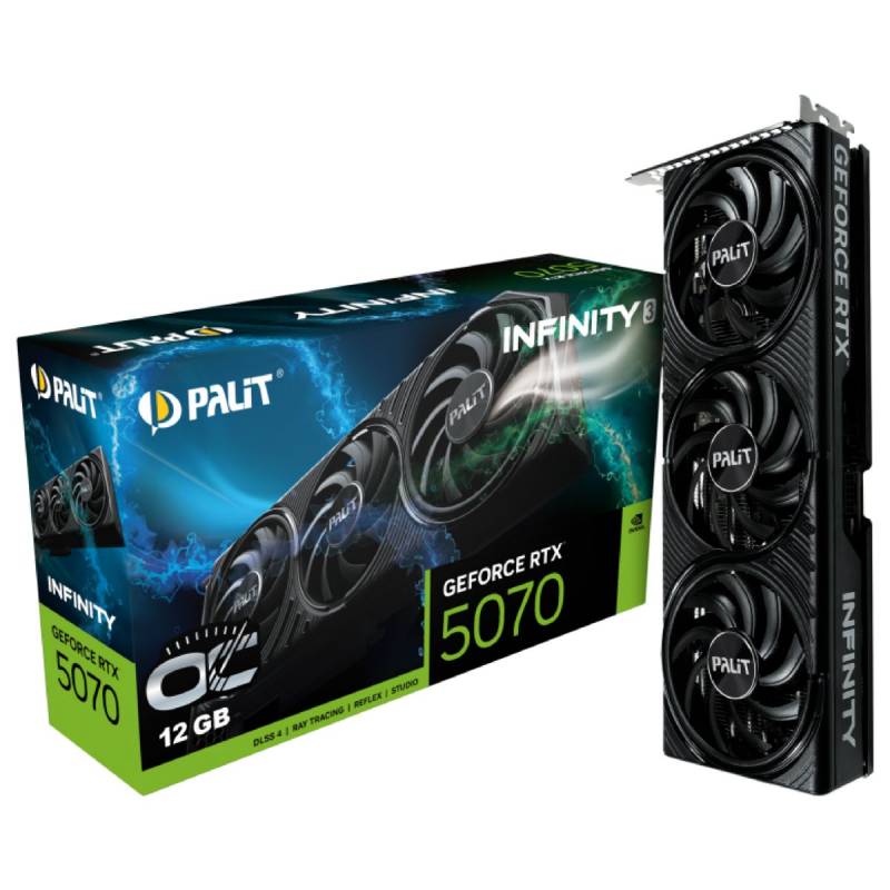 Tarjeta Grã¡Fica Geforce Rtx 5070 Infinity 3 Oc 12Gb Ne75070S19K9-Gb2050S Palit