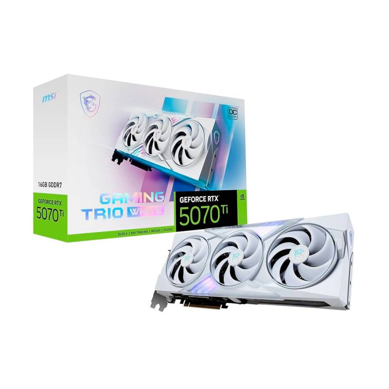 Tarjeta Grafica Msi Geforce Rtx™ 5070 Ti 16G Gaming Trio Oc White (G507T-16Gtcw)