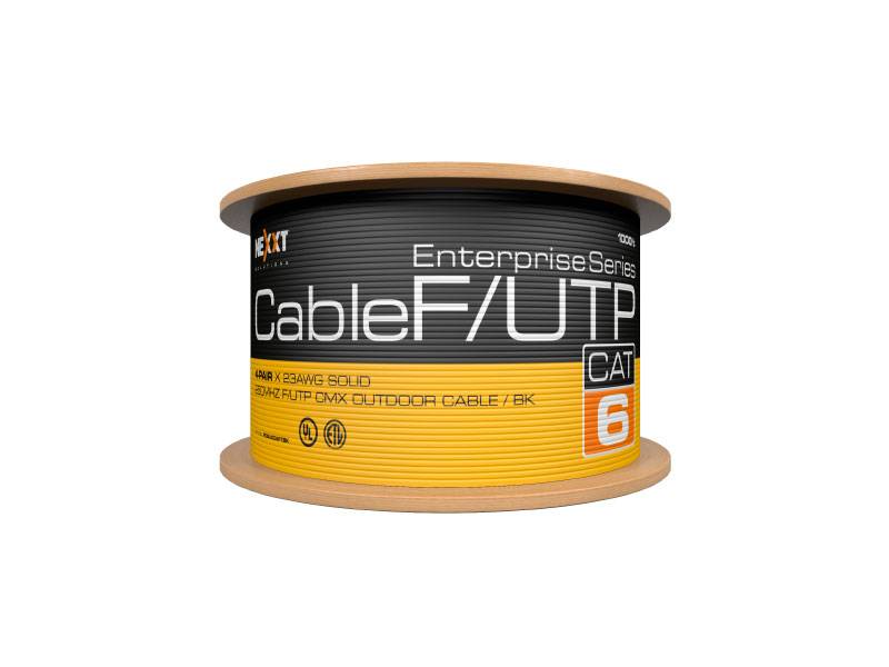 Cable Nexxt Ab356Nxt07 F/Utp Negro De 305Mts. 4 Pares Cat. 6 Exterior