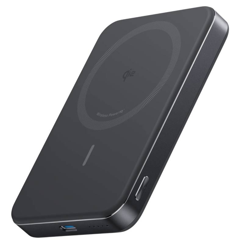Power Bank Anker Maggo 10K Slim 10000Mah Qi2 15W Usb-C 30W Negro (A1664H11)