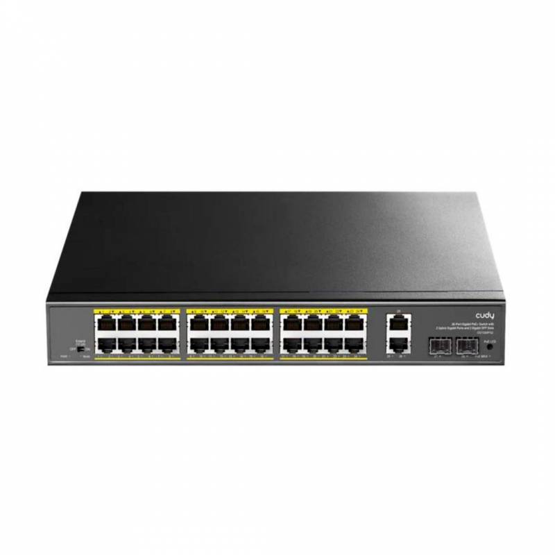 Switch Cudy 8 Puertos Poe + 2 Uplink Gigabit