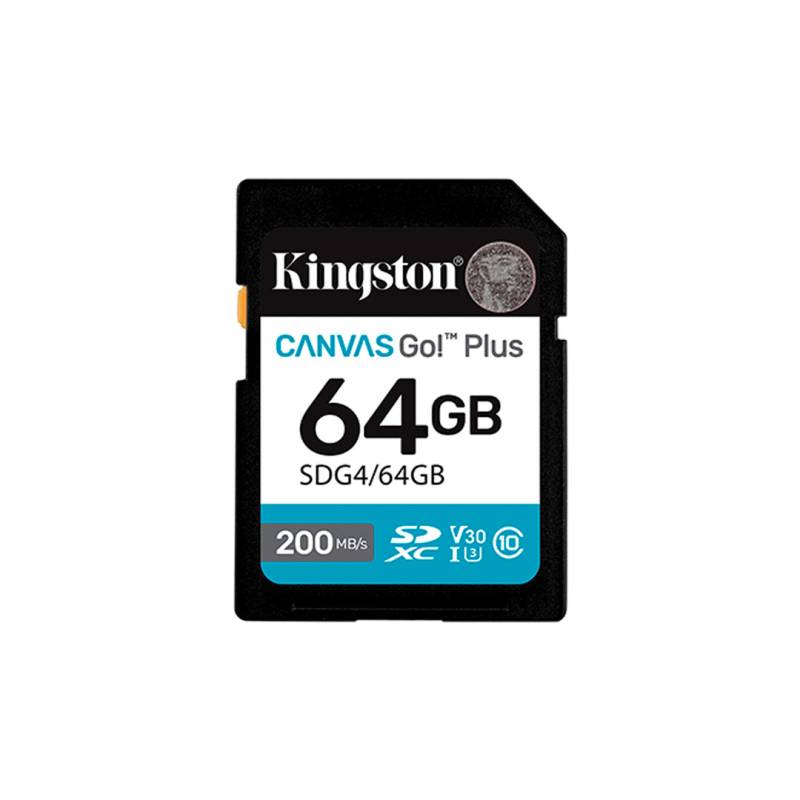 Tarjeta De Memoria Kingston Sd Canvas Go! Plus 64Gb