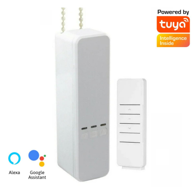 Motor De Cortina Inteligente Yh002 (A) Oem Wifi Tuya Blanco