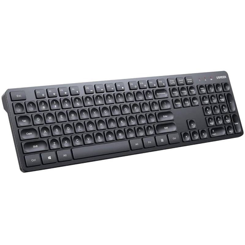 Teclado Inalã¡Mbrico 90250 Ugreen Ingl&Eacute;S 2.4 Ghz Negro