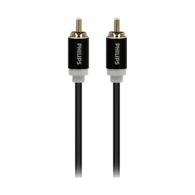 Cable De Audio Swa4121/59 Philips Rca A Rca Macho 1,2 M Philips Negro