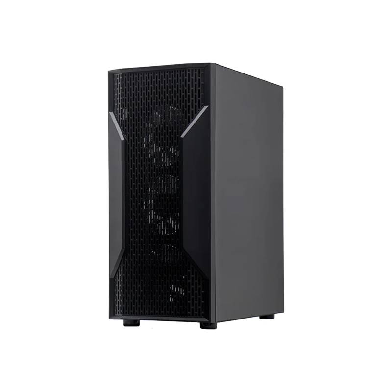 Gabinete Gamer Teros Te-1332G Mid Tower Atx Vidrio Templado 4 Ventiladores Negro