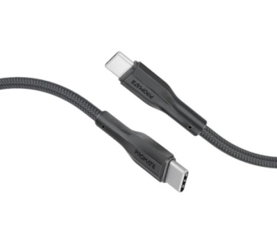 Cable Promate Xcord-Cc300 Usb-C A Usb-C 60W 3M Negro