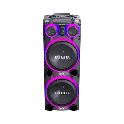 Parlante Awpoc15 Aiwa Bluetooth Led Negro