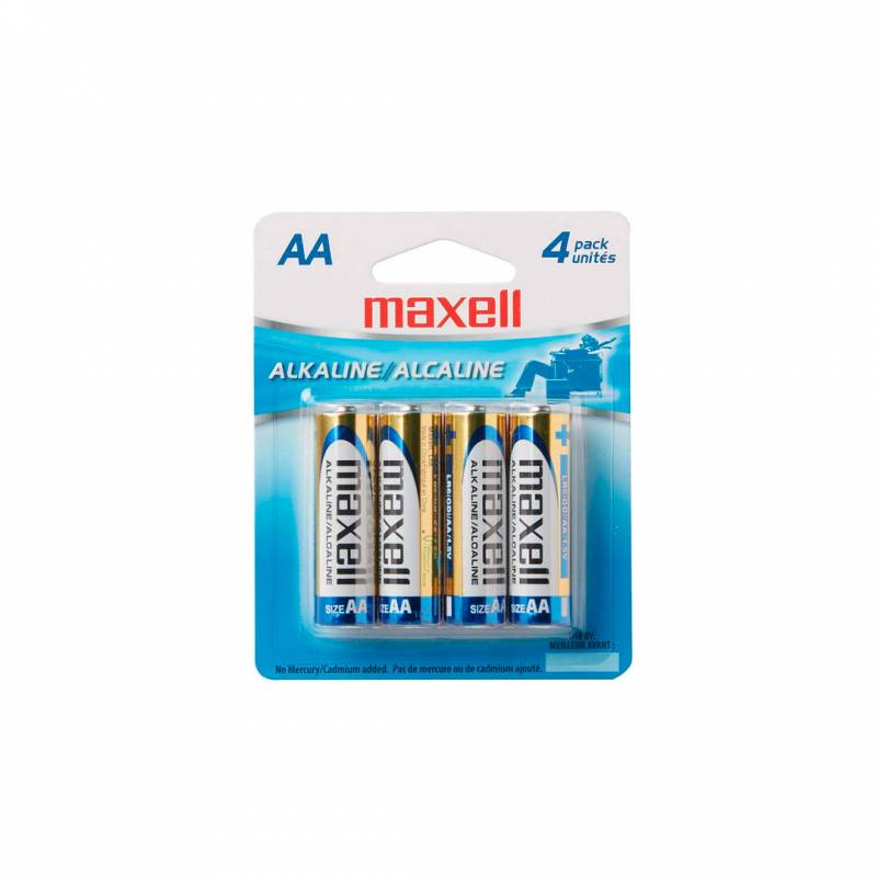 Pilas Maxell 723465 Alcalinas Lr6 Aa X 4 Unds. (194121)