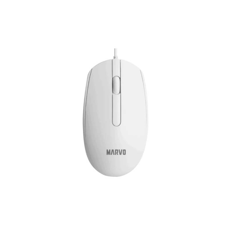 Mouse Ms003 Wh Marvo Blanco Usb 2.0.