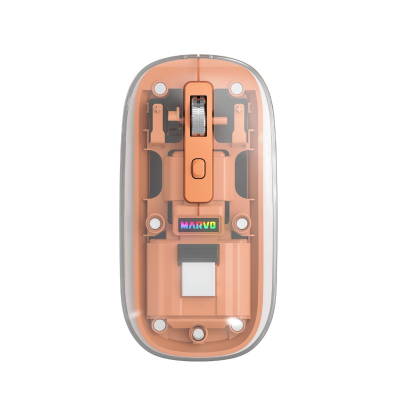 Mouse M810W-Or Marvo Ã“Ptico Inalã¡Mbrico Naranja