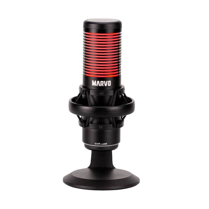 Micrófono Gaming Marvo Mic-07 Omnidireccional Con Iluminación