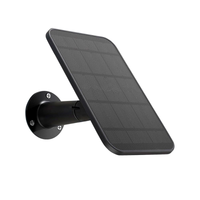 Panel Solar Para Cámaras De Vigilancia Uyodm Ip66 Negro Compatible Con Blink
