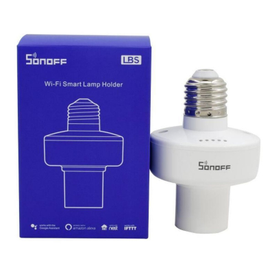 Portalã¡Mpara Inteligente E27 Im151116005-0528001 Sonoff Wifi Rf433 Blanco
