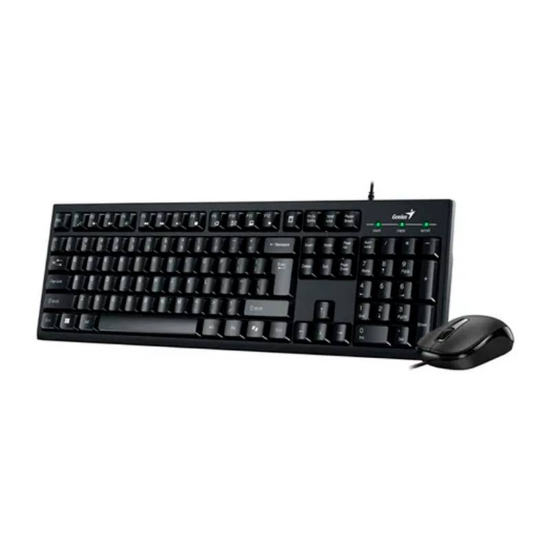 Combo Genius Km-100Se Teclado Y Mouse Negro Usb