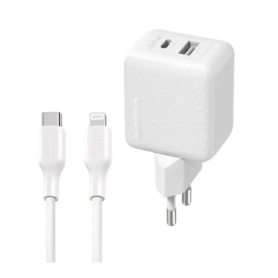 Cargador Ocw-5203Ecl-W Oraimo 20W Usb-C + Usb-A Blanco.