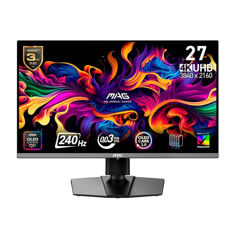 Monitor Gaming Mag 272Qp Msi Qd-Oled Qhd 240Hz