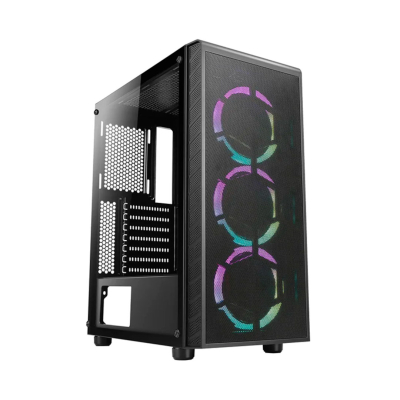 Gabinete Compacto Azza Prime Csaz-360 Ventana Vidrio Templado