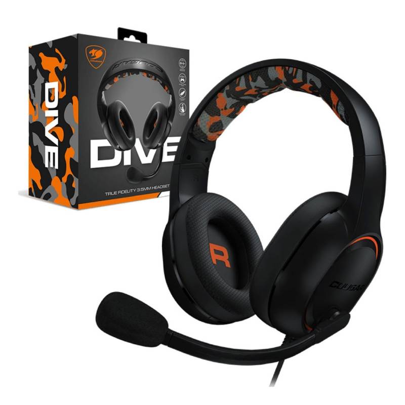 Auriculares Cgr-P50B-270 3H270P50B.0001P Cougar Dive Negro/Camuflado.