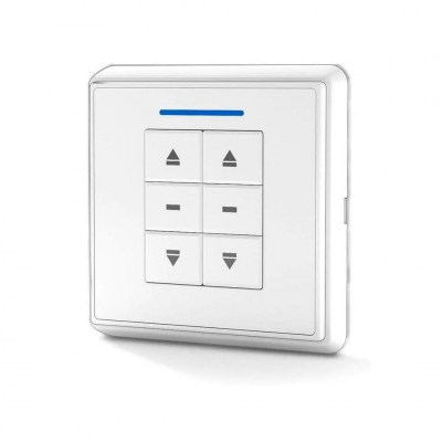 Switch Remoto Rf433 Para Controlar 2 Motores De Cortina Montado En La Pared