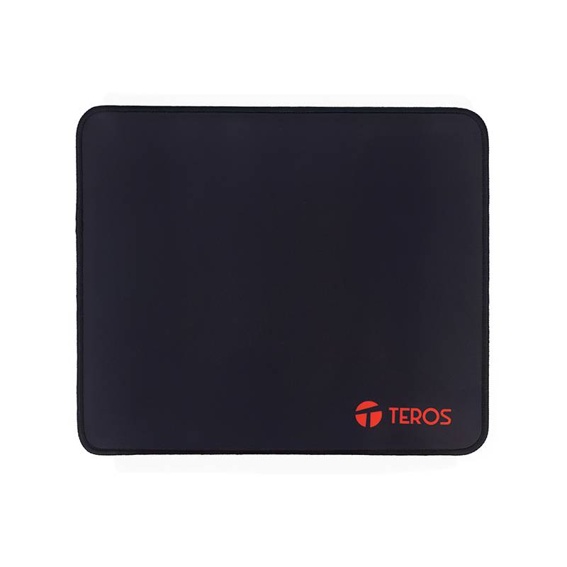 Mousepad Teros Te-3017S 32 Ã— 27 Cm Tela Lisa Base Antideslizante Negro