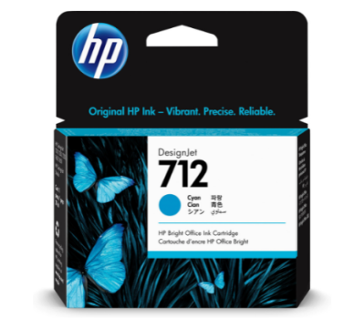 Cartucho De Tinta Original Hp 712 3Ed67A Cyan 29 Ml