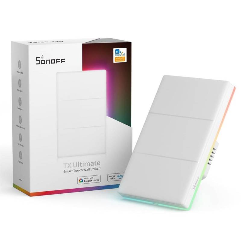 Interruptor Tã¡Ctil M5 6920075740288 Sonoff Wifi Rgb 4 Botones Interruptor Tã¡Ctil Inteligente De 4 Botones
