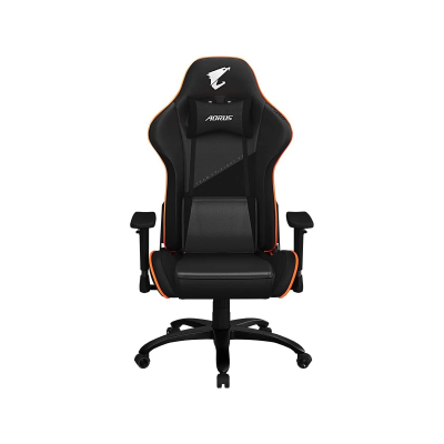 Silla Gamer Gigabyte Aorus Agc310 Negra Y Naranja Reclinable