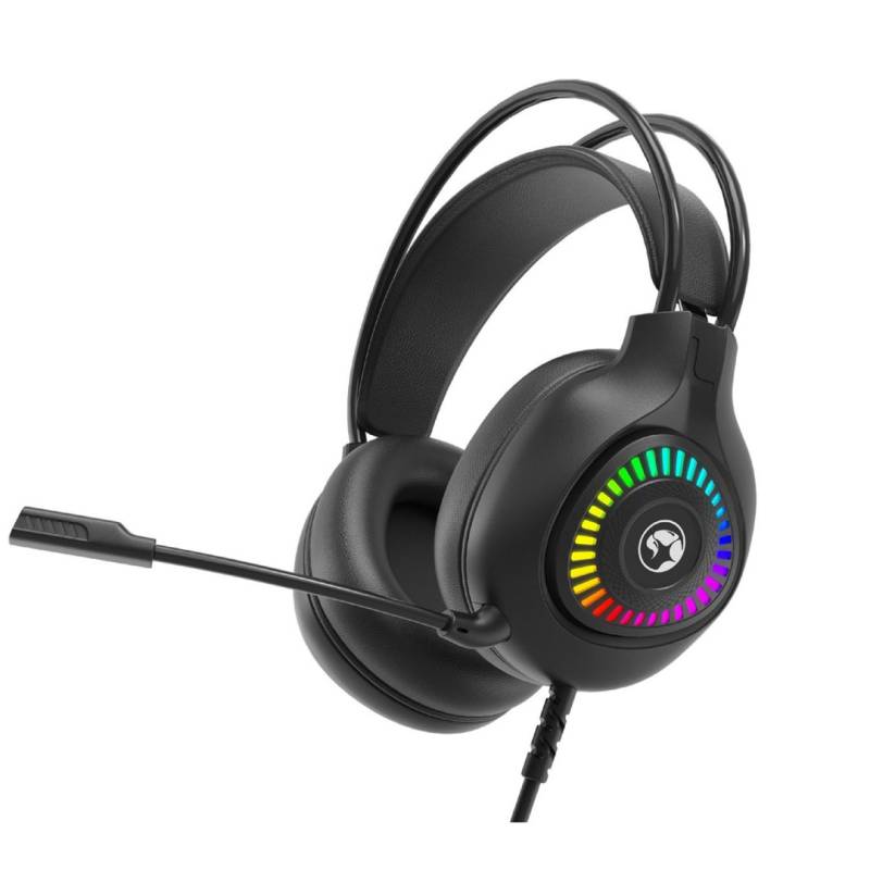 Auricular H8325 H8325-Bk Marvo Gaming Rgb Negro