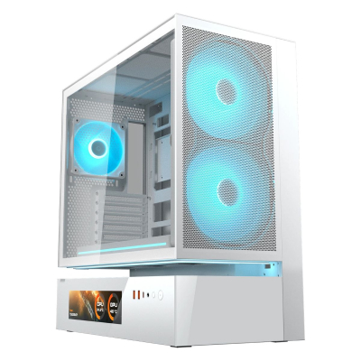 Gabinete Cfv235 Mesh Vision 382Da40.0008 Cougar White Mid Tower.